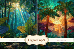 Flower Stained Glass Background Glass Texture Backdrop_12 Product Image 1