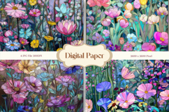 Flower Stained Glass Background Glass Texture Backdrop_12 Product Image 1