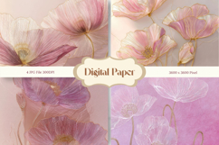 Flower Stained Glass Background Glass Texture Backdrop_14 Product Image 1