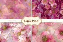 Flower Stained Glass Background Glass Texture Backdrop_16 Product Image 1
