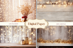 Christmas Light String Overlay Backdrop Background Wallpaper Product Image 1