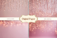 Christmas Light String Background Seamless Pattern Gift Wrap Product Image 1