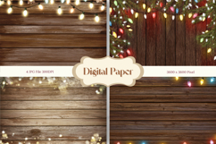 Christmas Light String Background Seamless Pattern Gift Wrap Product Image 1