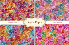Candy Background Toffee Sweet Digital Paper Rainbow_3 Product Image 1