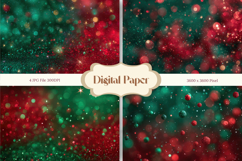 green glitter Background Wallpaper Sparkles Digital Paper Product Image 1