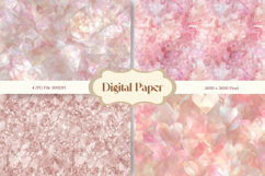 Rose Gold Bokeh Sparkle Glitter Background Digital Paper Product Image 1