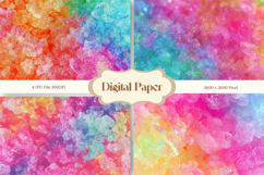 Candy Background Toffee Sweet Digital Paper Rainbow_4 Product Image 1
