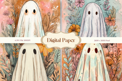 Halloween Background Ghost Scary Tomb Wallpaper Backdrop1 Product Image 1