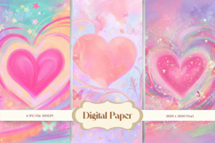 Heart Valentines Background Love Wallpaper Bokeh Backdrop_6 Product Image 1