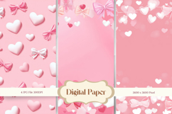 Heart Valentines Background Love Wallpaper Bokeh Backdrop_7 Product Image 1