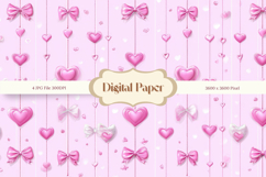 Heart Valentines Background Love Wallpaper Bokeh Backdrop_8 Product Image 1