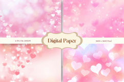 Heart Valentines Background Love Wallpaper Bokeh Backdrop_11 Product Image 1