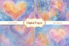 Heart Valentines Background Love Wallpaper Bokeh Backdrop_12 Product Image 1