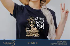 Oh Honey, I Am That Mom PNG Bold Leopard Mother’s Day PNG Product Image 2