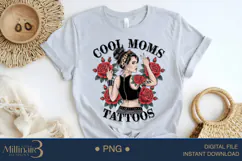 Funny Mothers Day Cool Mom Have Tattoos Png Sublimation Product Image 3