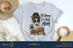 Oh Honey, I Am That Mom PNG Bold Leopard Mother’s Day PNG Product Image 3