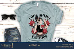 Funny Mothers Day Cool Mom Have Tattoos Png Sublimation Product Image 4