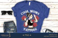Funny Mothers Day Cool Mom Have Tattoos Png Sublimation Product Image 5
