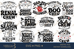 Dialysis Halloween SVG Bundle Renal Nurse, Dialysis Tech Product Image 1