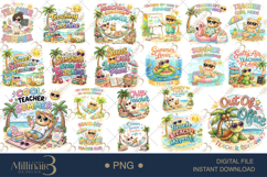 Summer Teacher PNG Bundle | Beach Teacher Clipart | Teacher Product Image 1