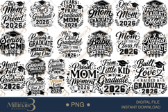 Graduation 2026 Mom Edition SVG PNG Bundle Product Image 1