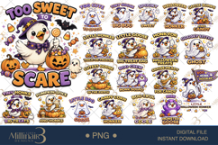 Cute Halloween Goose PNG Bundle,Halloween Goose Designs Product Image 1