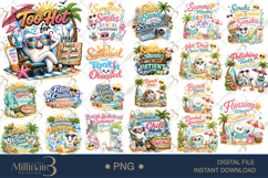 Summer Dental Assistant Design Bundle PNG, 20 Dental Summer Product Image 1