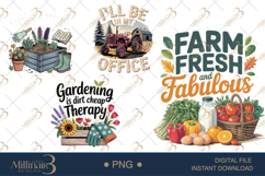 Farmer PNG Bundle |Farm Fresh Designs | Garden, Tractor Product Image 2
