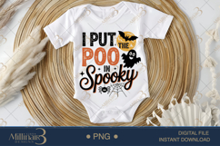 I Put the POO in Spooky PNG |Funny Halloween Humor Design Product Image 1