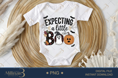 Expecting a Little Boo PNG |Halloween Pregnancy Announcemen Product Image 1