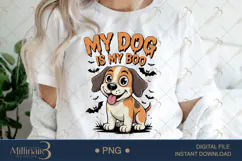 My Dog Is My Boo PNG |Ghost Dog, Pumpkin Pu Product Image 1