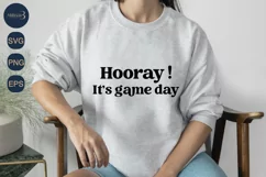 Hooray It's Game Day  SVG|Football Game Day |Sport Svg Product Image 1