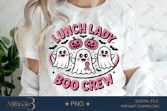 Lunch Lady Boo Crew PNG|Funny School Cafeteria Staff Product Image 1