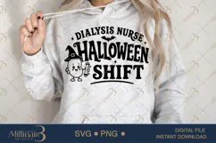 Dialysis Nurse Halloween Shift SVG PNG, Cute Renal Nurse Hal Product Image 1