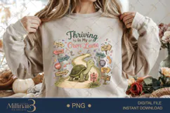 Thriving in My Own Lane PNG, Motivational Turtle Sublimation Product Image 1