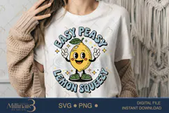 Easy Peasy Lemon Squeezy SVG PNG | Summer Vacation Family Product Image 1