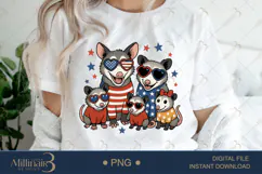 American Opossum Family PNG | Patriotic Woodland Clipart Product Image 1