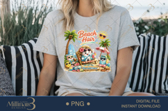 Beach Hair Dental Care PNG, Funny Dental Assistant Summer De Product Image 1