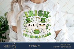 Irish You Would Floss PNG, Funny St Patricks Day Dentist Des Product Image 1