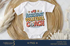 Assistant Volleyball Coach PNG | Funny Baby Onesie PNG Product Image 1