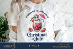 Summer Vibes Christmas in July PNG Sublimation Product Image 1