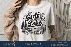 Girls Gone to the Lake SVG PNG, Funny Girls Lake Trip Shirt Product Image 1