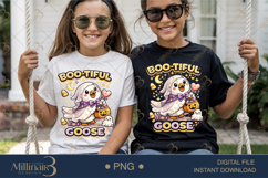Boo tiful Goose PNG, Cute Halloween Ghost Goose Digital Down Product Image 1