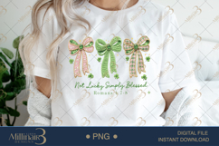 Not Lucky Simply Blessed PNG, Christian St Patricks Day Desi Product Image 1
