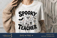 Spooky Teacher Svg,Spooky Teacher Era Svg,Halloween Spooky T Product Image 1