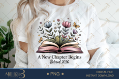A New Chapter Begins Retirement PNG |Retirement Party Clipar Product Image 1