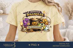 Monster Wrangler Extraordinaire PNG, Funny Halloween Teacher Product Image 1