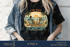 I’m The Catch PNG Funny Beach Couple Fishing Design | Summer Product Image 1