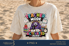Teacher Mode Activated Again PNG, Funny Monster Teacher Design Product Image 1