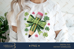 Lucky Charm Teacher Pencil PNG, St Patricks Day Teacher Clip Product Image 1